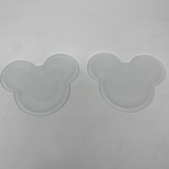 Set of 2 Disney Mickey Shaped Coasters/Trinket Trays - Picture 3 of 8